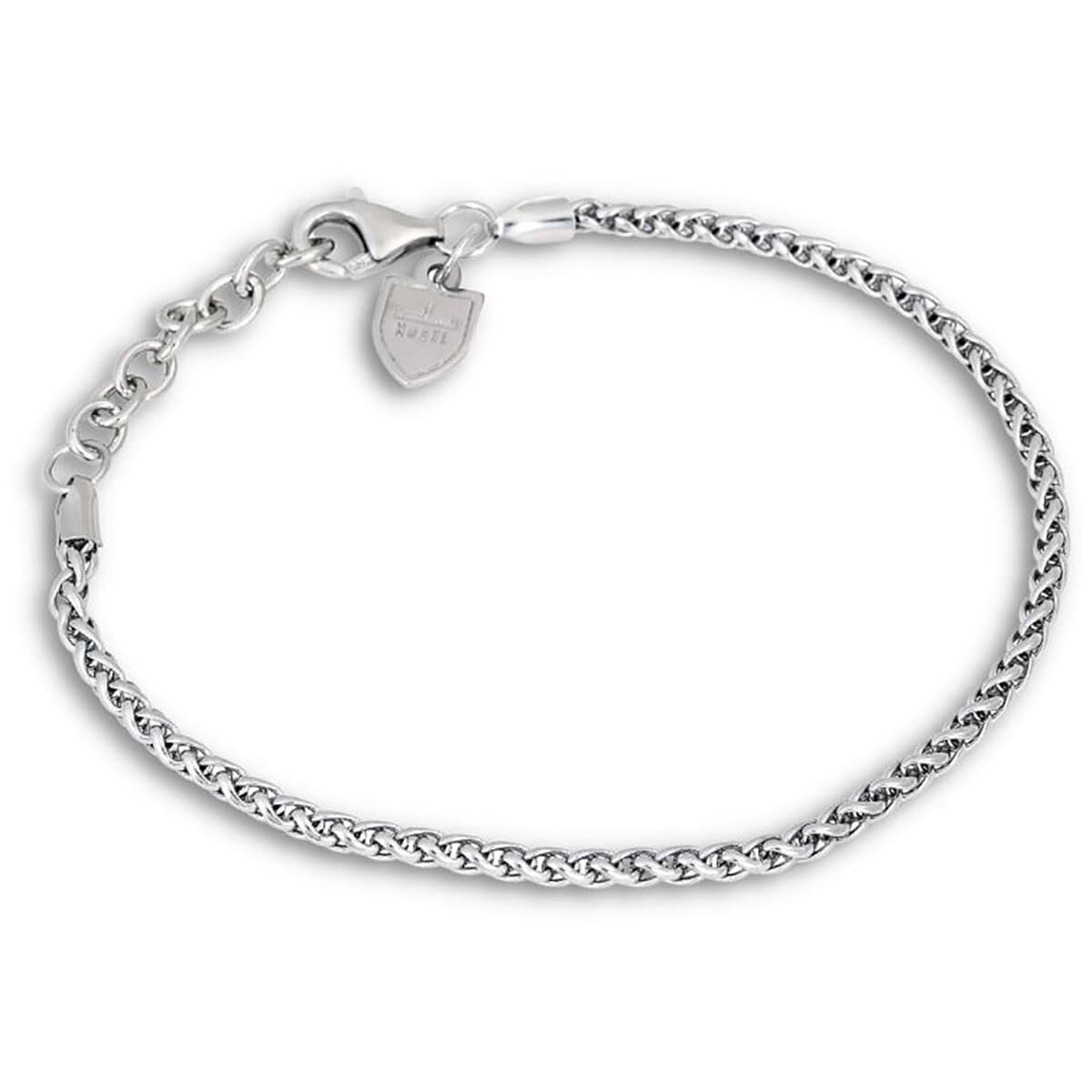 Silverarmband flätat