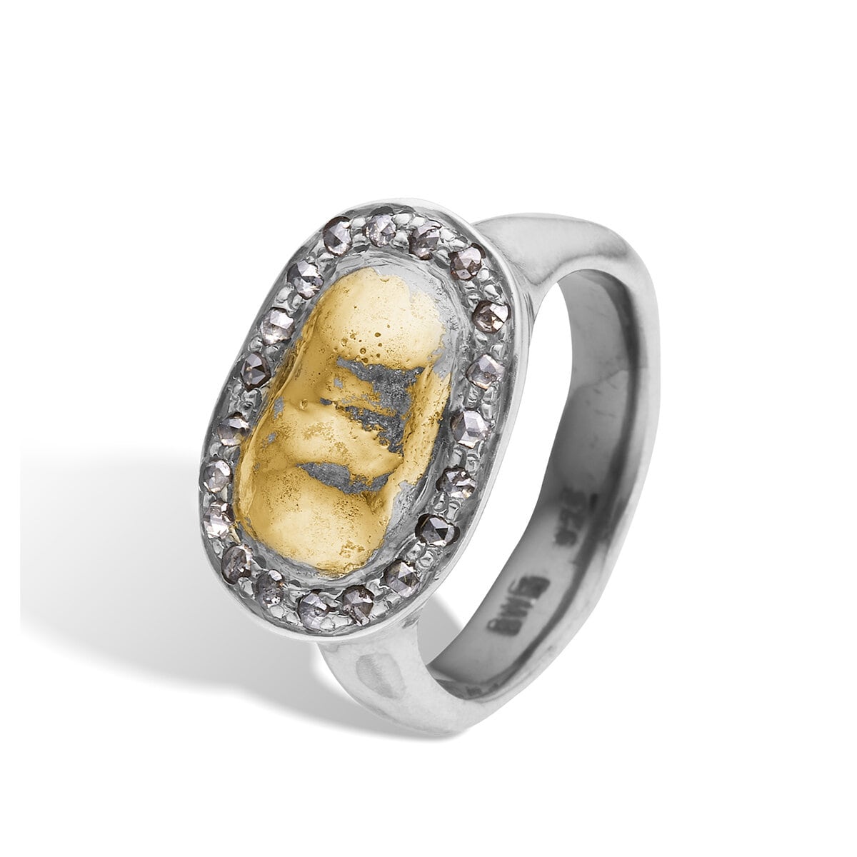 Dagmar Signet Pavé Ring