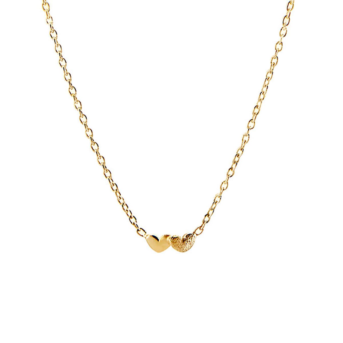 Loving heart necklace gold