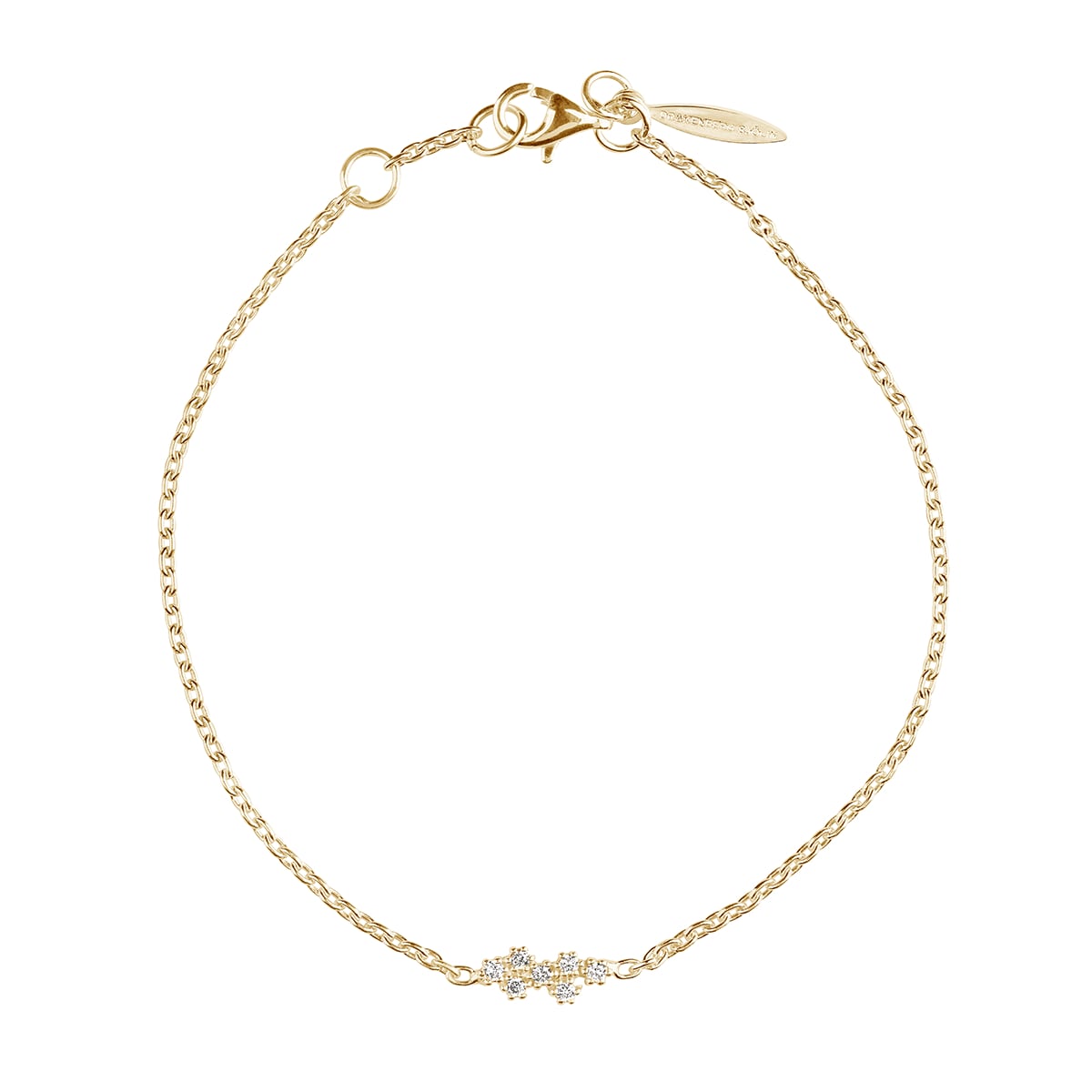 Milky Way Drop Armband Guld