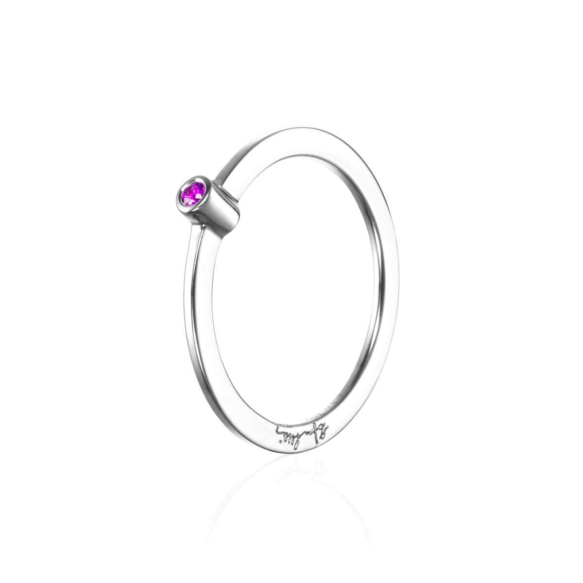 Micro Blink Ring Pink Sapphire