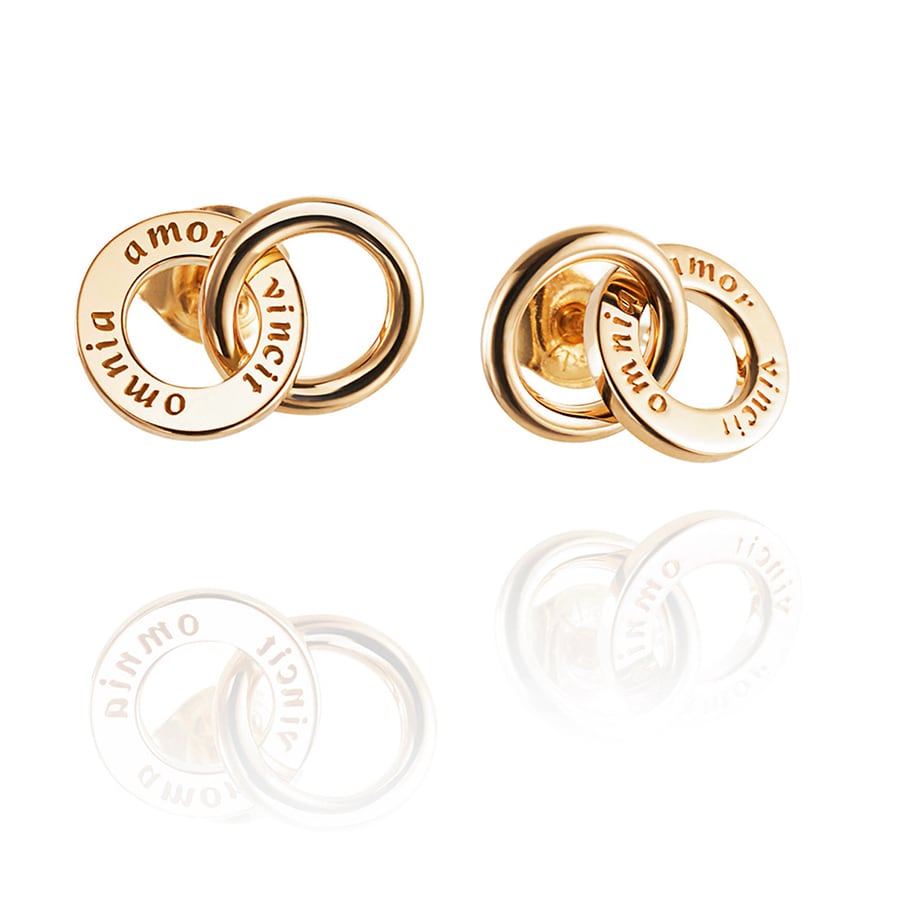 Mini twosome ear gold