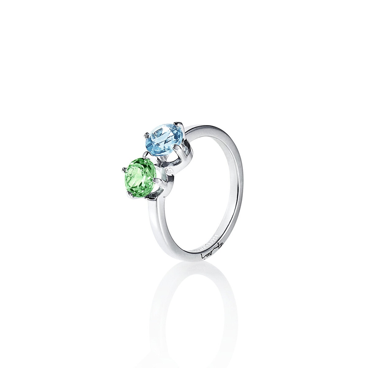 The sea & i ring green sapphire/topaz