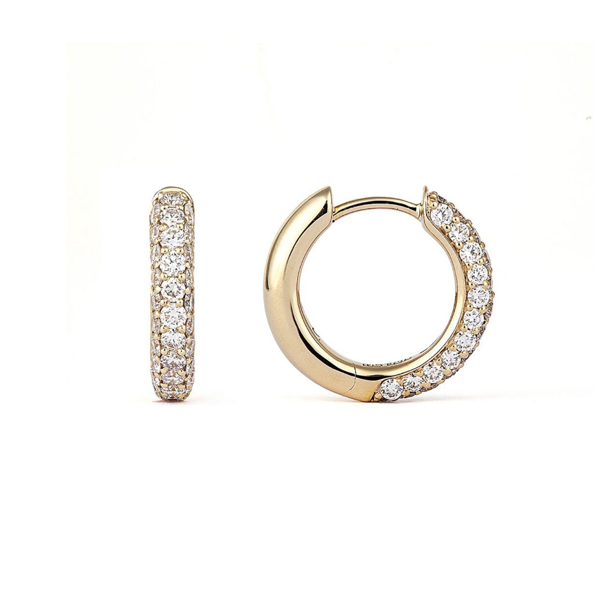 Classic Creoles Diamond Pavé 15mm