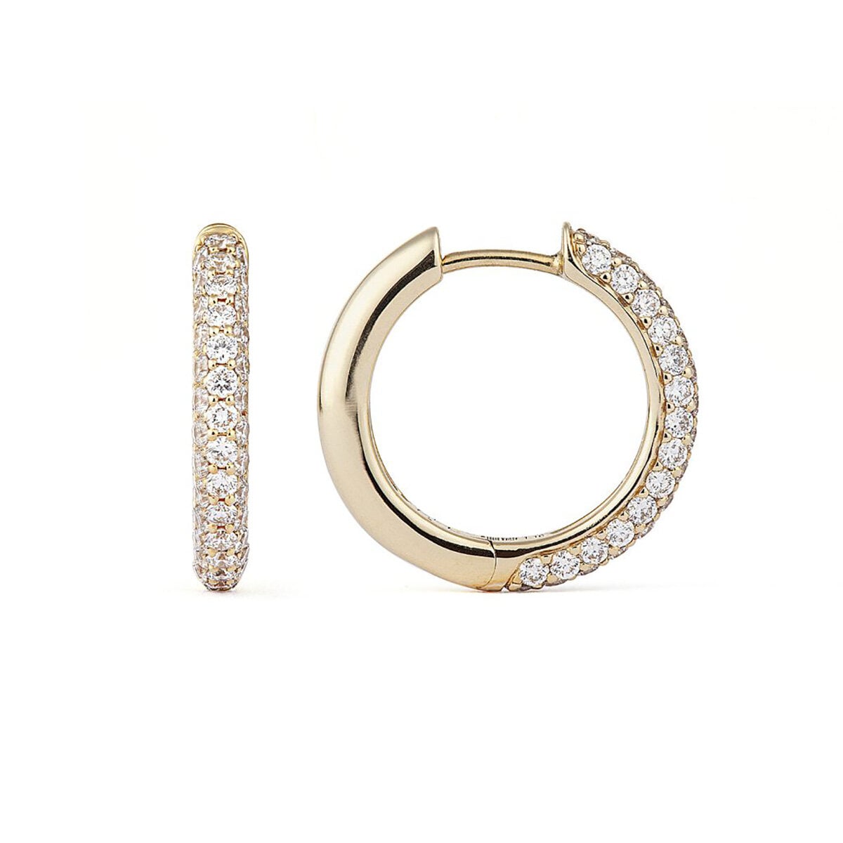 Classic Creoles Diamond Pavé 18mm