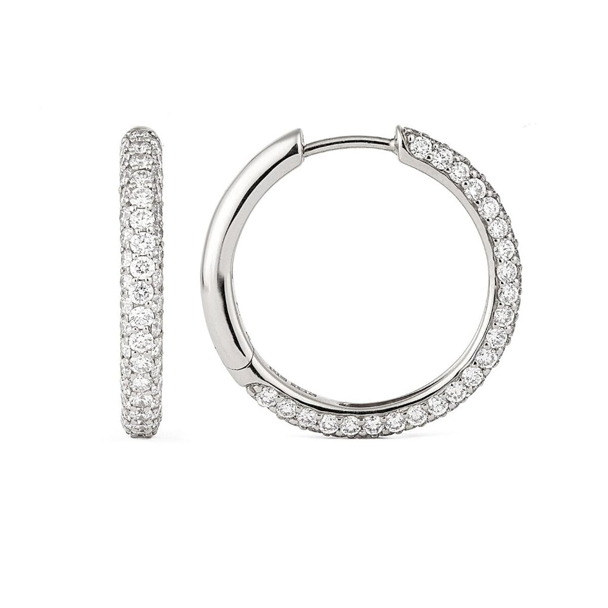 Classic Creoles Diamond Pavé 21mm