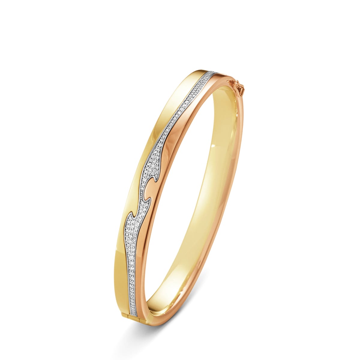 Georg_Jensen_10016452_FUSION_BANGLE_1637_YG_WG_RG_CENTRE_PAVE__hos_Jarl_Sandin