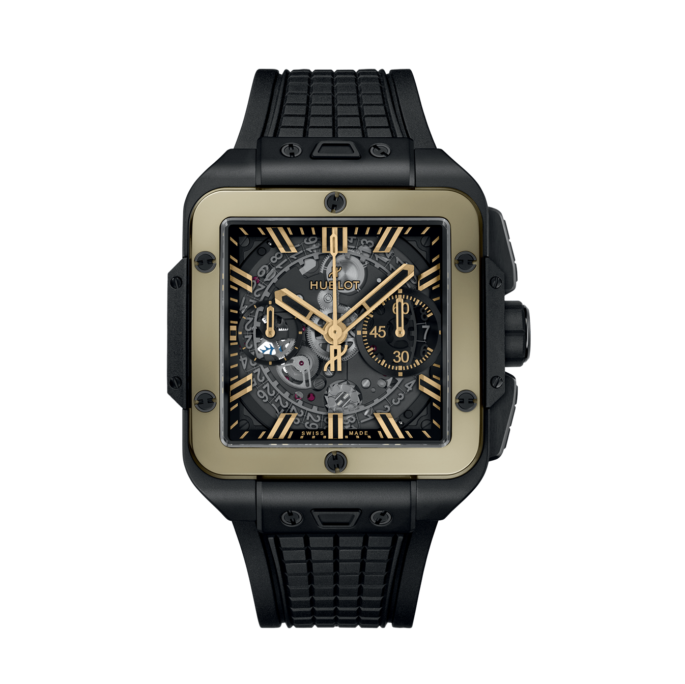 Square Bang Unico Ceramic Magic Gold 42mm
