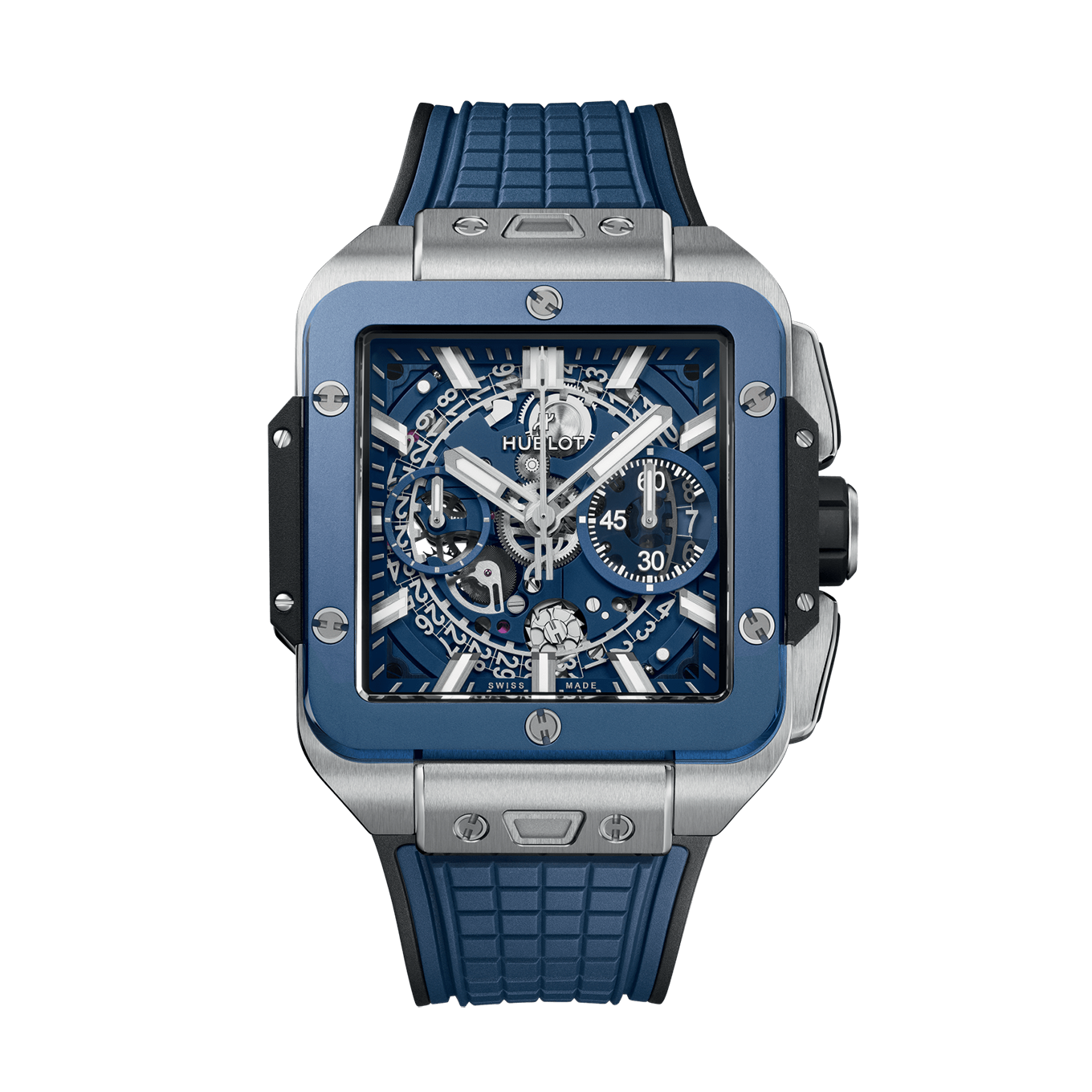 Square Bang Unico Titanium Blue Ceramic 42