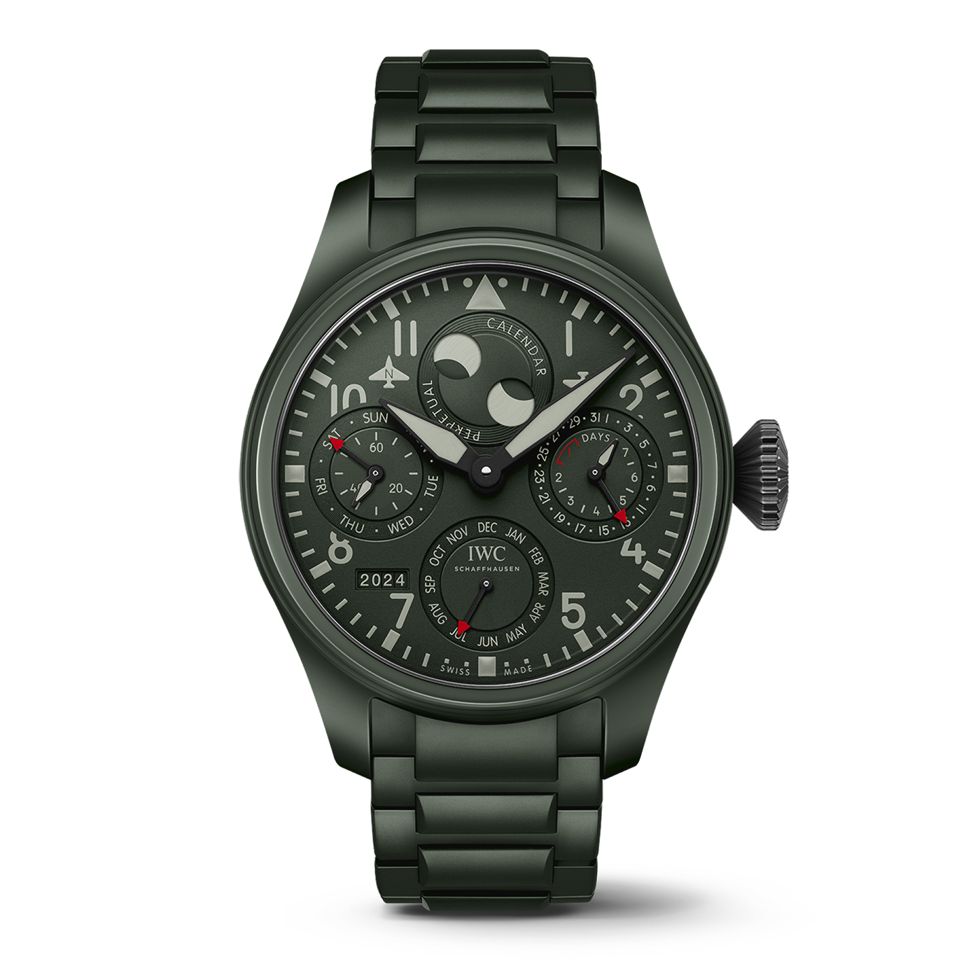 Big Pilot’s Watch Perpetual Calendar TOP GUN Woodland
