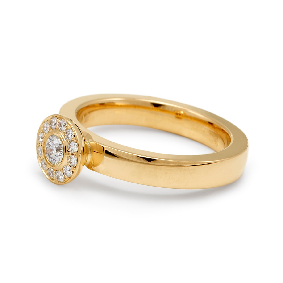 Jarl Sandin Design Diamantring Vigselring Halo hos Jarl Sandin