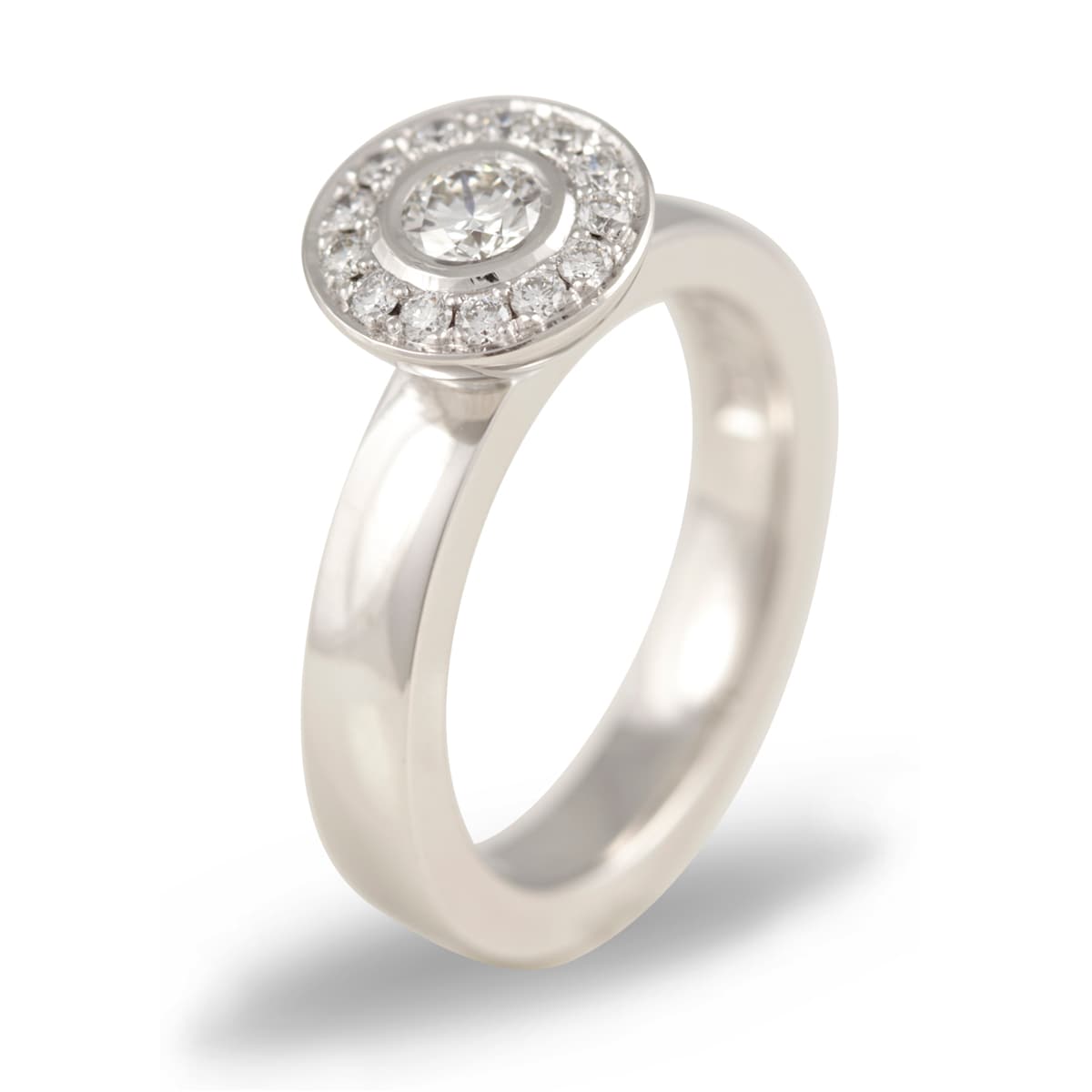 Halo Ring 0.445ct.