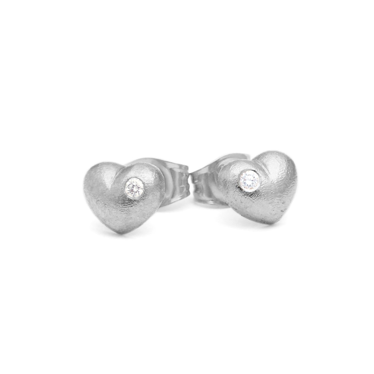 Hjärtat Örhängen "S" 0.02ct.