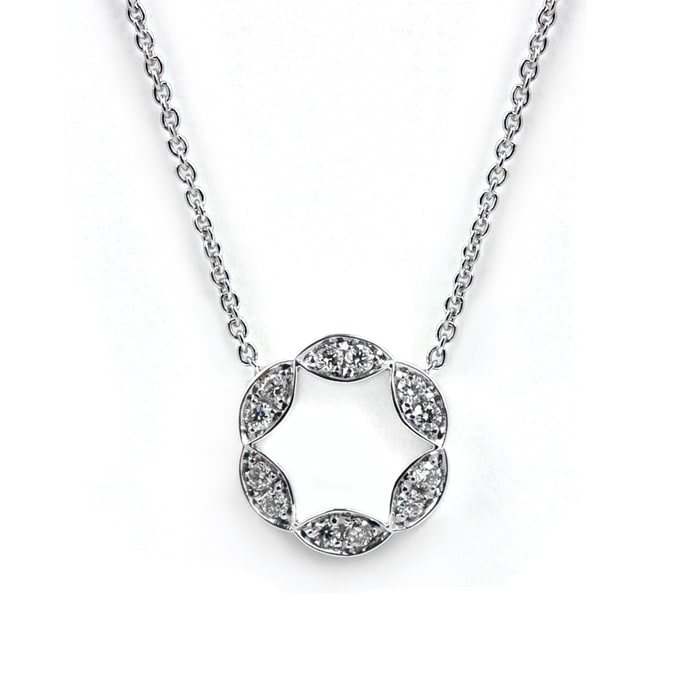 Juliet Pendant diamonds 6 faden WG