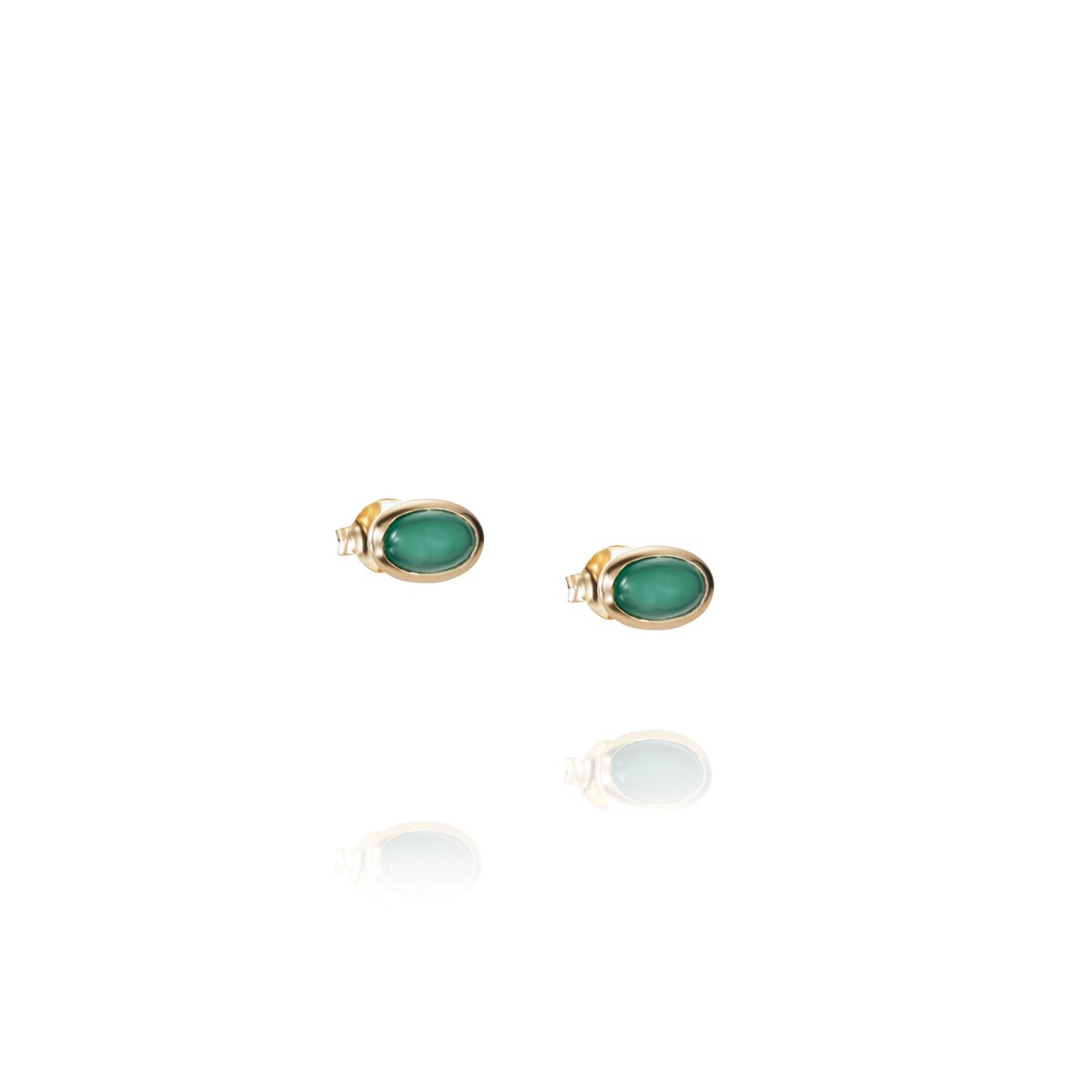 Love Bead Ear Green Agate 12-101-01453(1) (kopia)