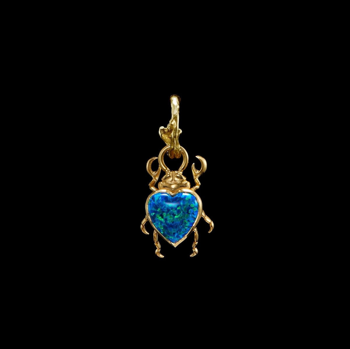 Beetle Hoop Earring