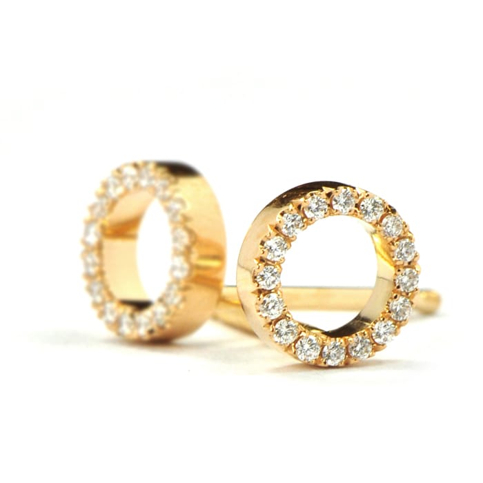 Happy Round Earrings