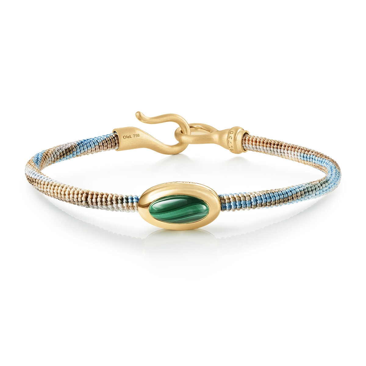 Life bracelet with malachite