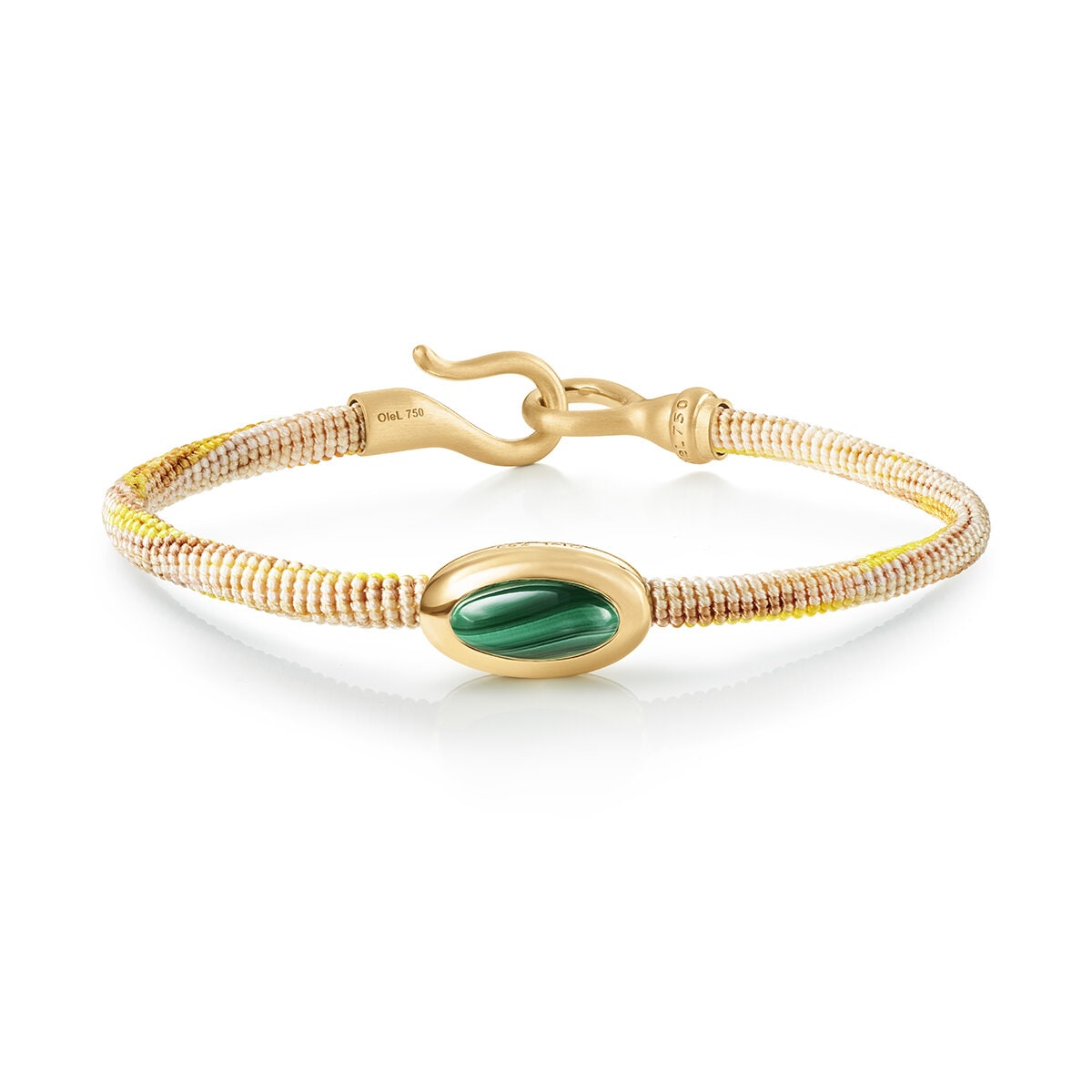 Life bracelet with malachite