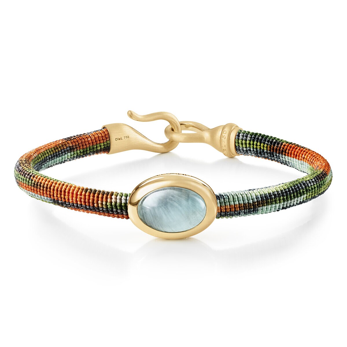 Life with bracelet with aquamarine