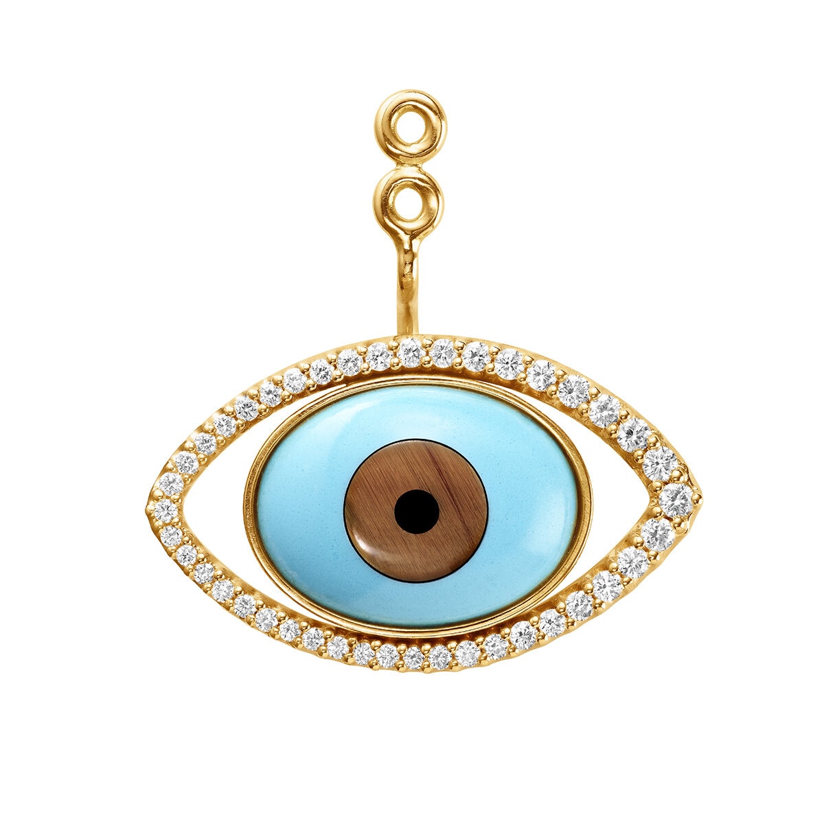Lotus Evil Eye Pendant