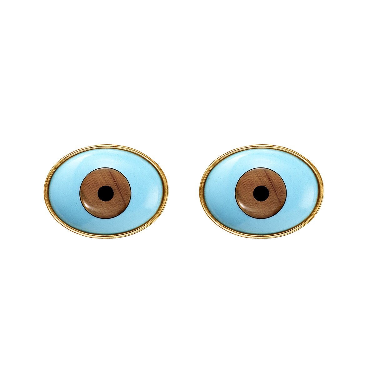 Lotus Evil Eye Earrings