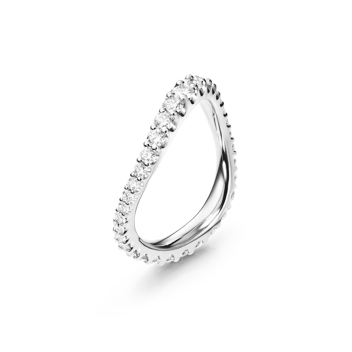 Love Bands Ring Curved Wide