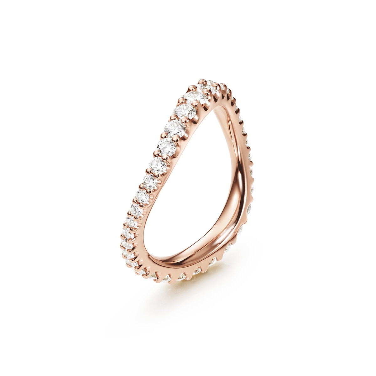 Love Bands Ring Curved Wide