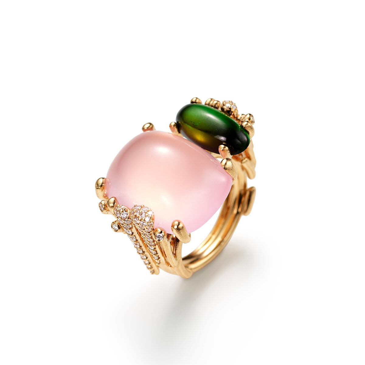 BoHo ring double pavé