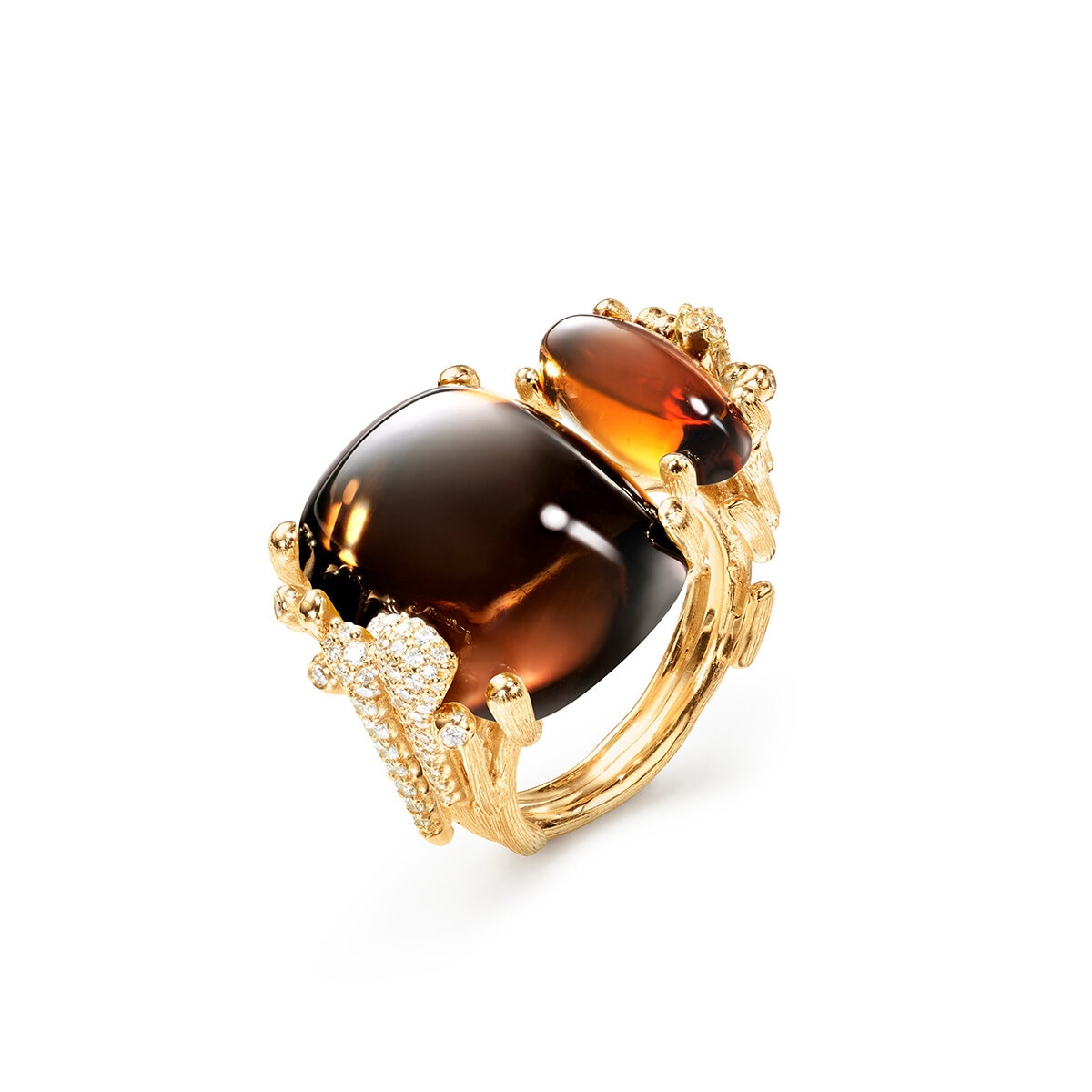BoHo ring double pavé