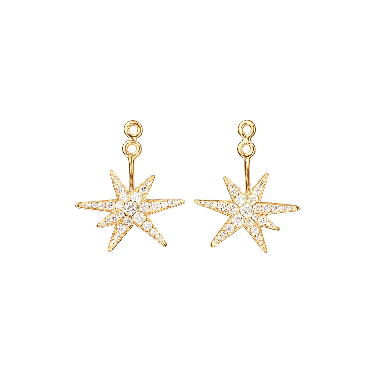 Funky stars earrings pendants