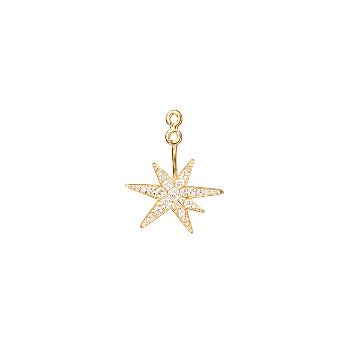 Funky stars earring pendant