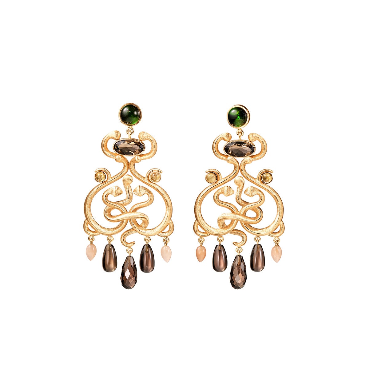 Snakes earrings chandelier
