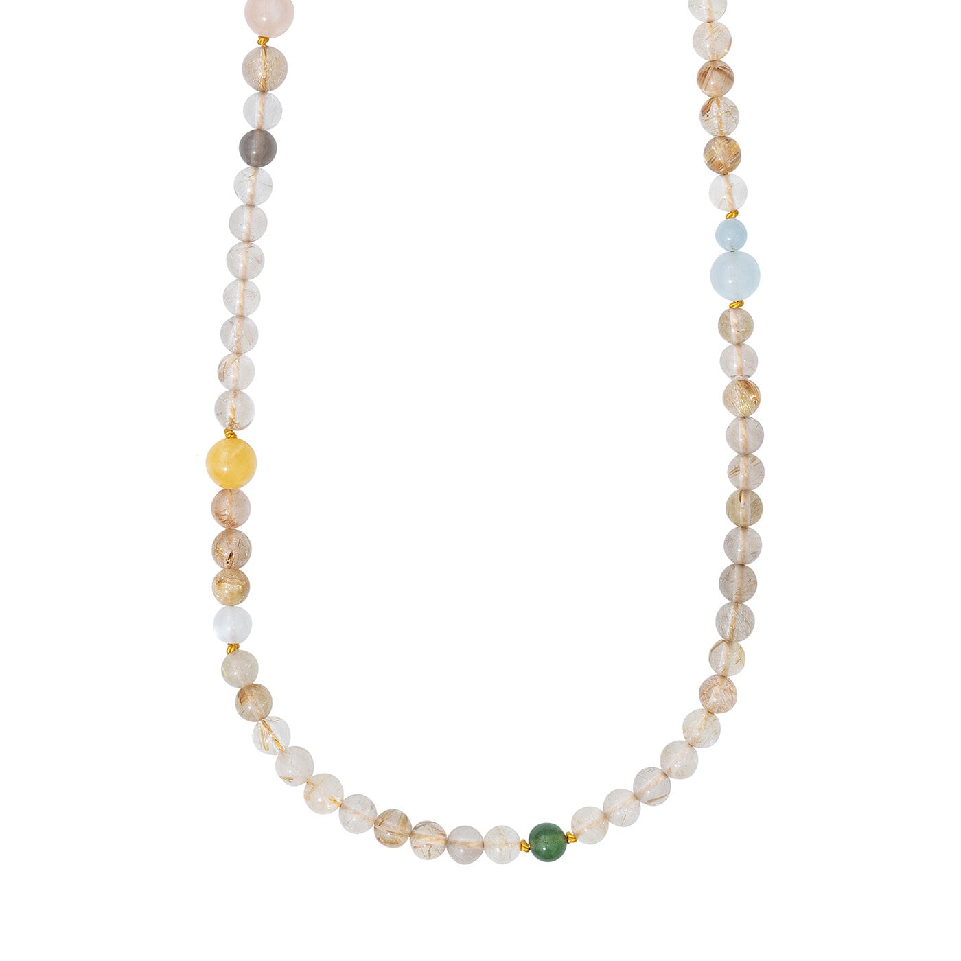 Bead Collier ädelstenar och pärlor