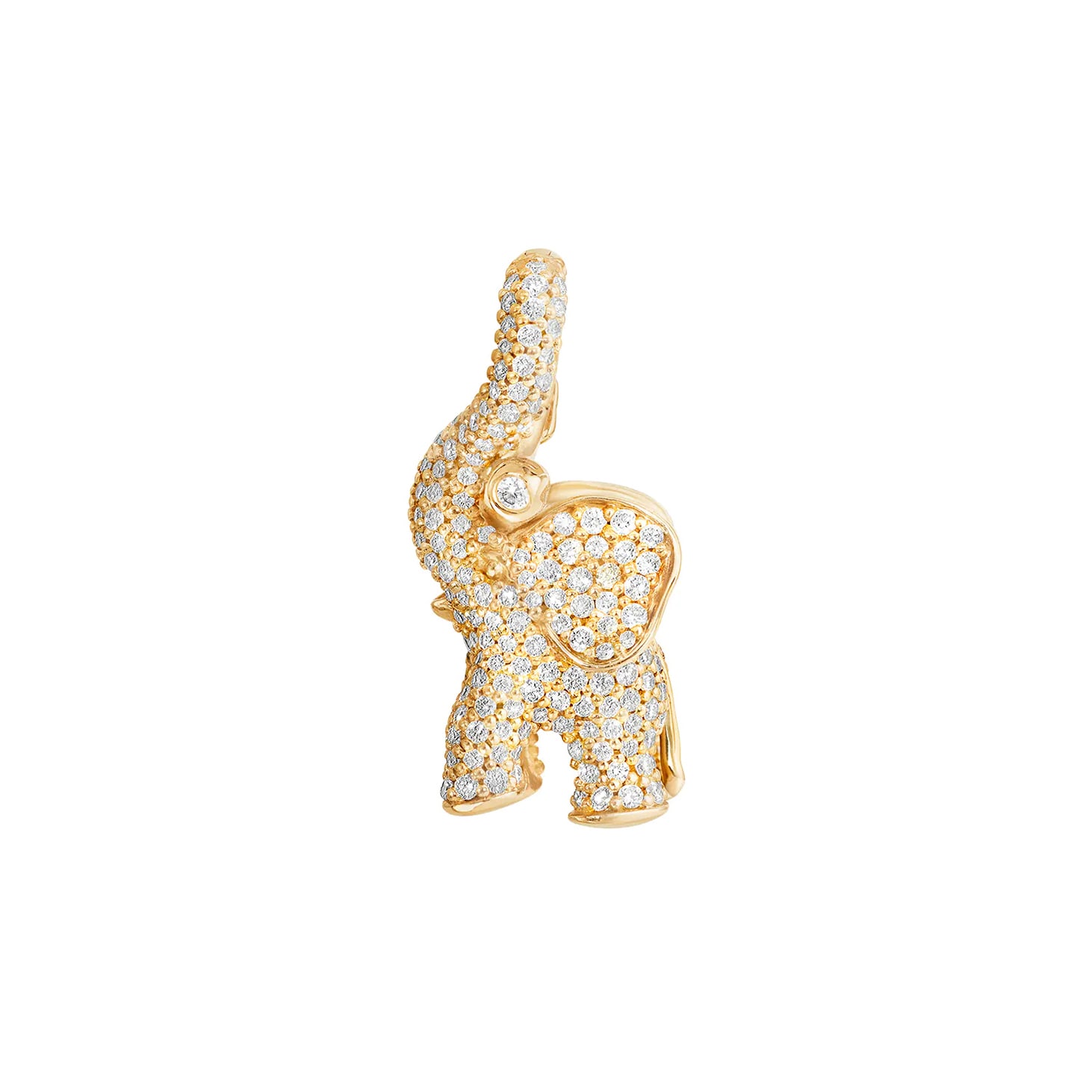 Elephant Charm Pavé