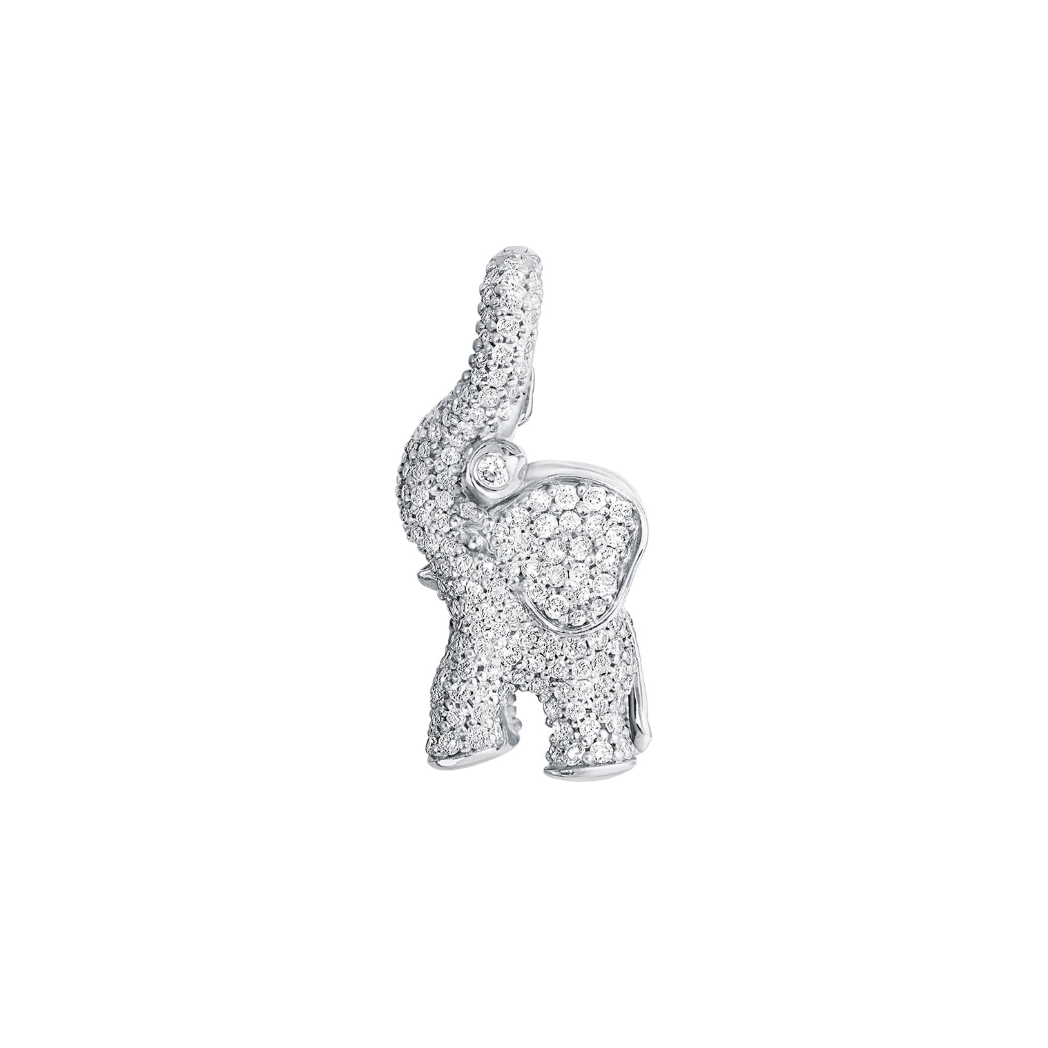 Elephant Pendant Medium Pavé