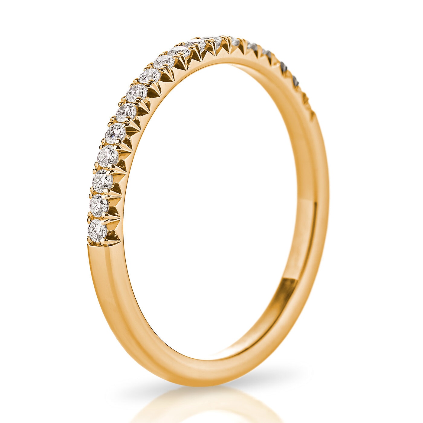 Soft Fishtail Allians Ring 0.19ct.
