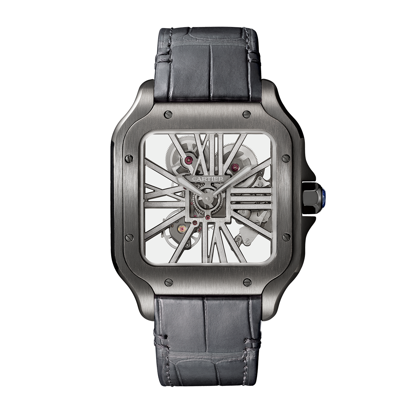 Santos de Cartier skeleton watch