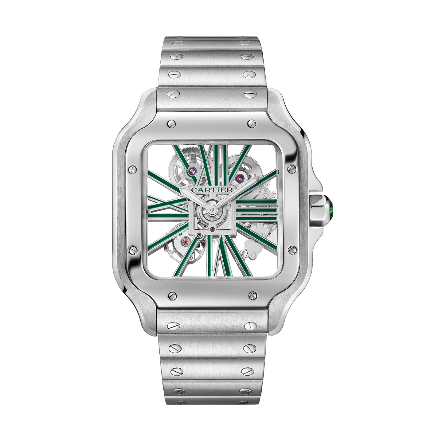 Santos de Cartier skeleton watch