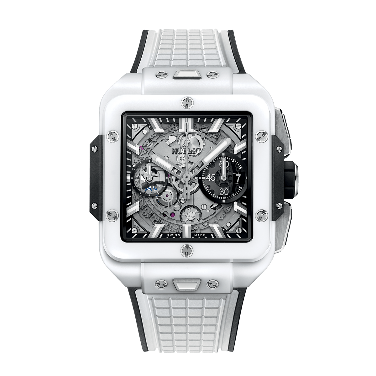 Square Bang Unico White Ceramic 42mm